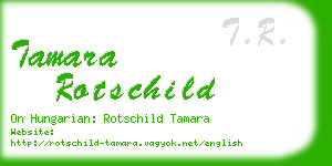 tamara rotschild business card